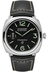 PAM00754 - ラジオミール ブラックシール ロゴ - 45MM パネライ