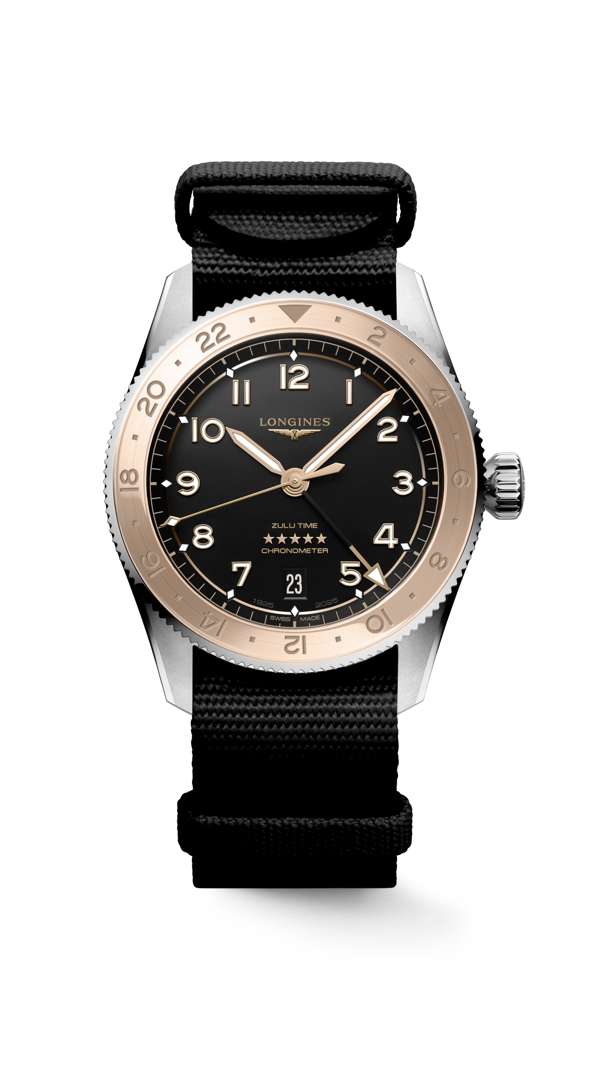 ロンジン(LONGINES) L3.803.5.53.6 LONGINES SPIRIT ZULU TIME 1925
