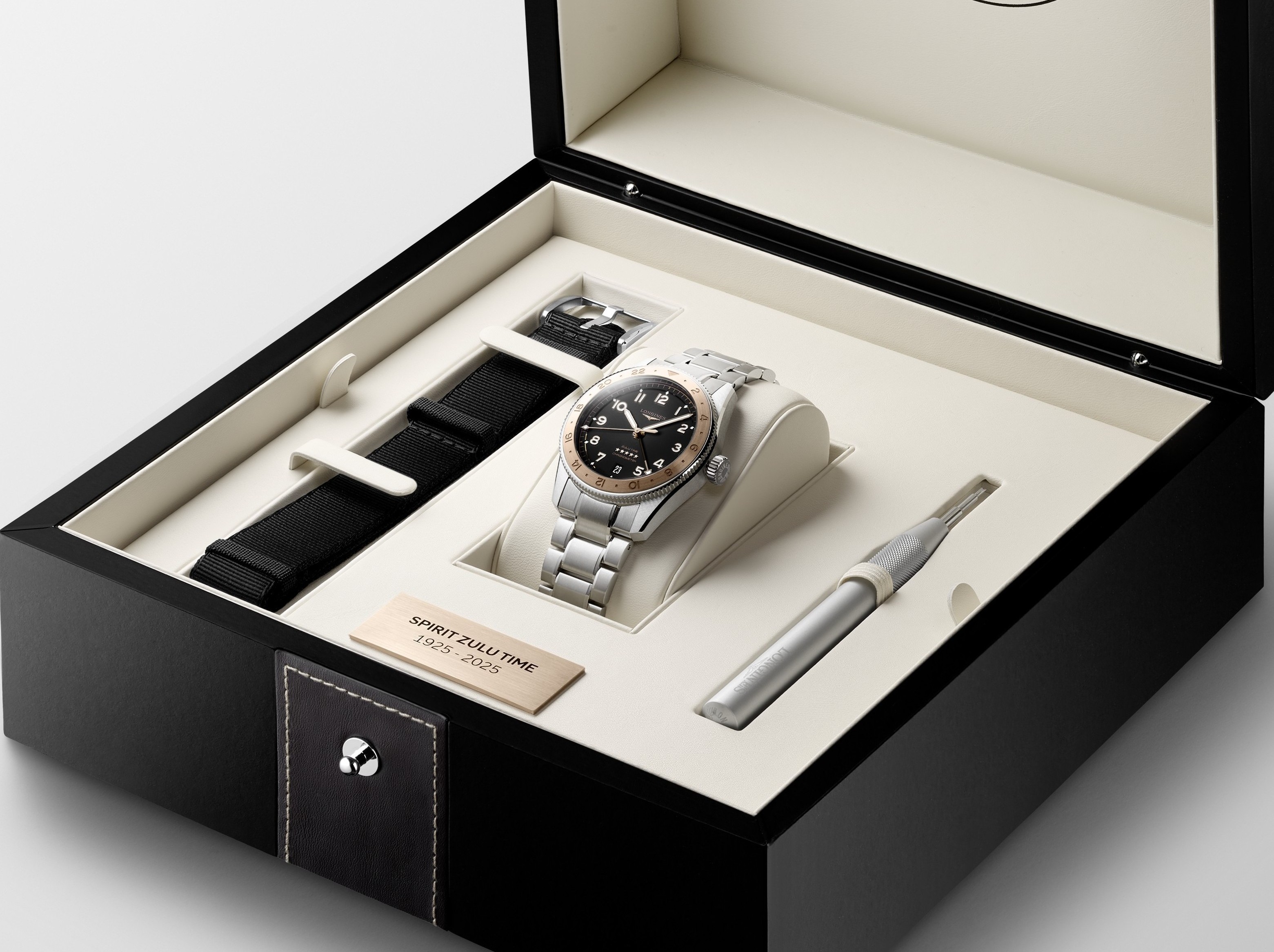 ロンジン(LONGINES) L3.803.5.53.6 LONGINES SPIRIT ZULU TIME 1925