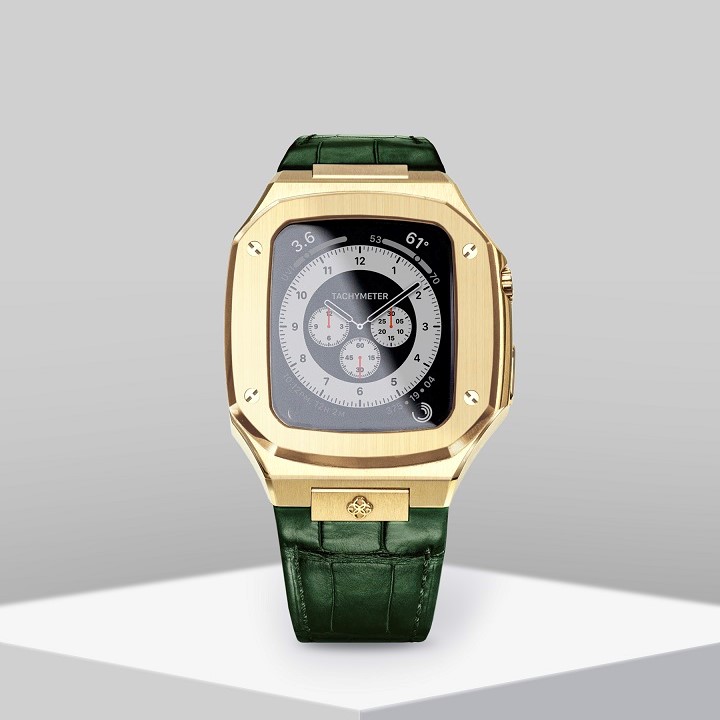 Apple Watch Case（44mm） CL44-Gold/Green | リストブティック ルイ 