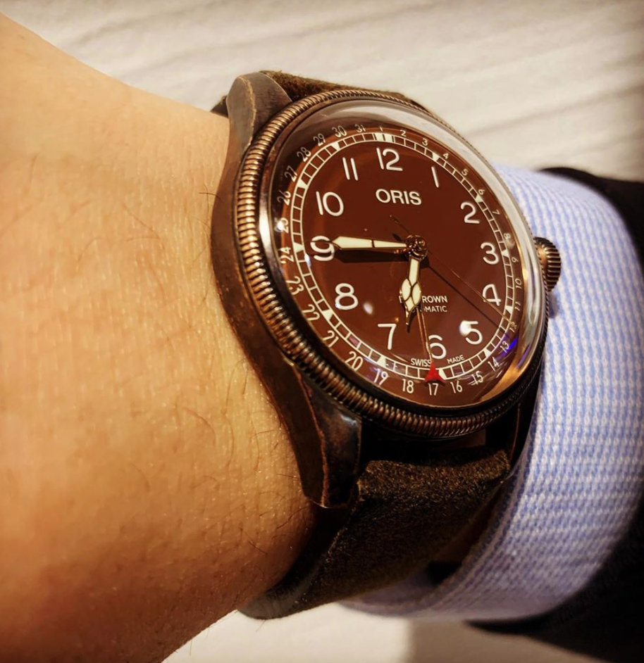 オリス(ORIS) オリス ビッグクラウン ブロンズ ポインターデイト 