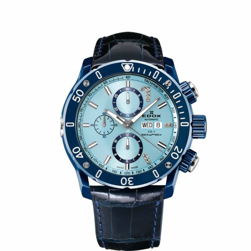 世界限定　300本　ダイバーズウォッチ　機械式腕時計　スカイブルー　EDOX　エドックス 　WING　時計　高級時計　北陸　石川　01122-357BU8-BUIN8