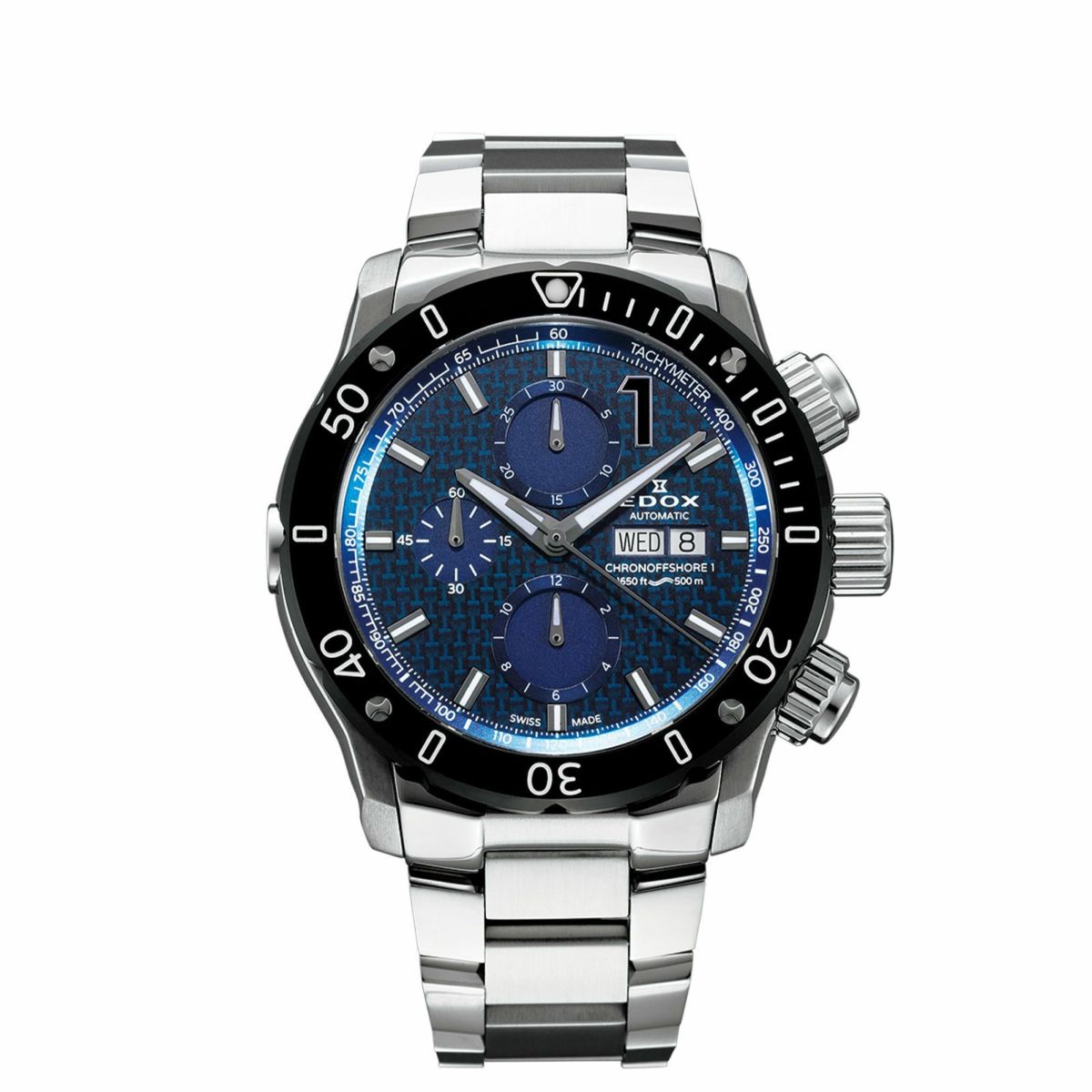 EDOX　エドックス 　WING　時計　高級時計　北陸　石川　ダイバーズウォッチ　01122-3M-BUIN1 ブルー 　セラミック　ブレス　カッコいい　オシャレ