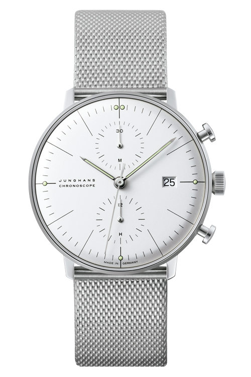 max bill by junghans chronoscope　027 4600 00M　高級時計　ドイツ時計　シンプル腕時計　腕時計　メンズ腕時計　レディース腕時計