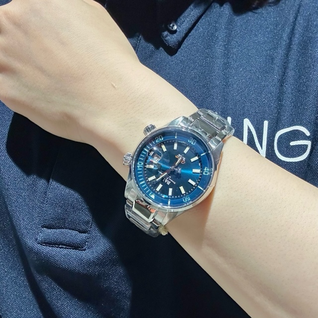 ボールウォッチ　時計　 腕時計　自動巻き　お洒落　かっこいい　クロノメーター　ダイバーズ　インナーベゼル　レインボー　ブルー　防水　耐磁性　耐衝撃性　ダイバーズウォッチ
