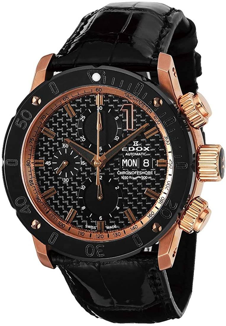 EDOX　エドックス 　WING　時計　高級時計　北陸　石川　01114-37R-NIR4-L　ブラック　ゴールド　カッコいい　オシャレ　ダイバーズウォッチ　機械式時計　腕時計