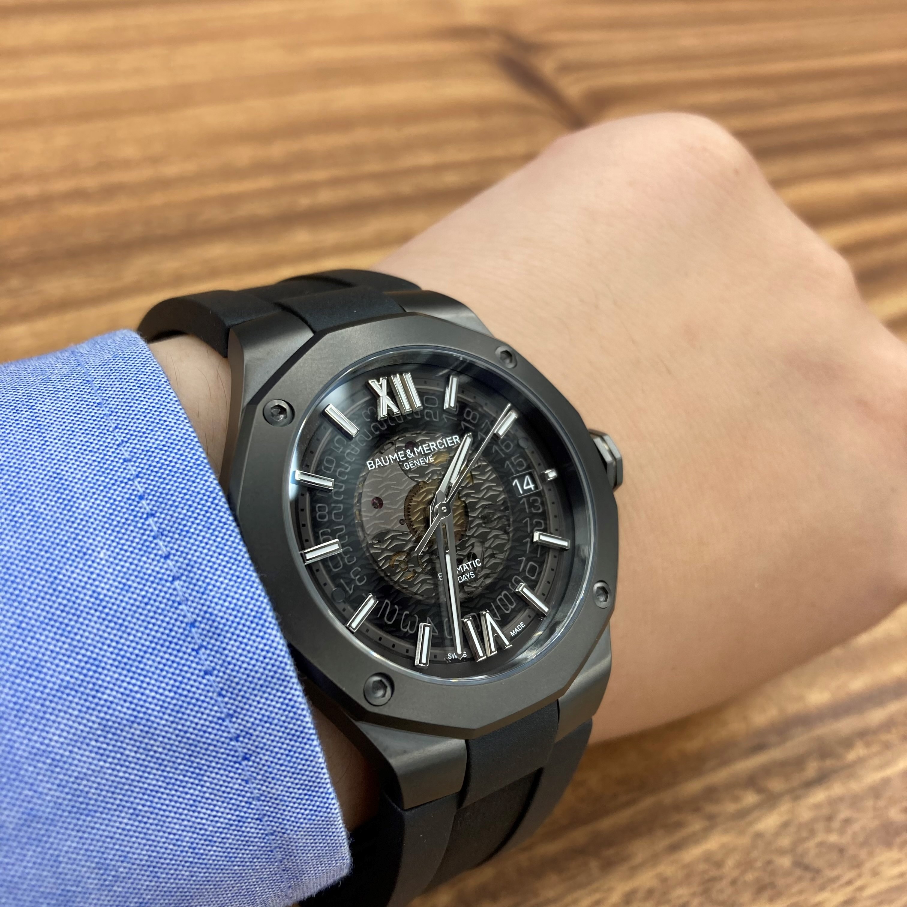 baume & mercier 自動巻き　お洒落　カッコいい　腕時計　高品質