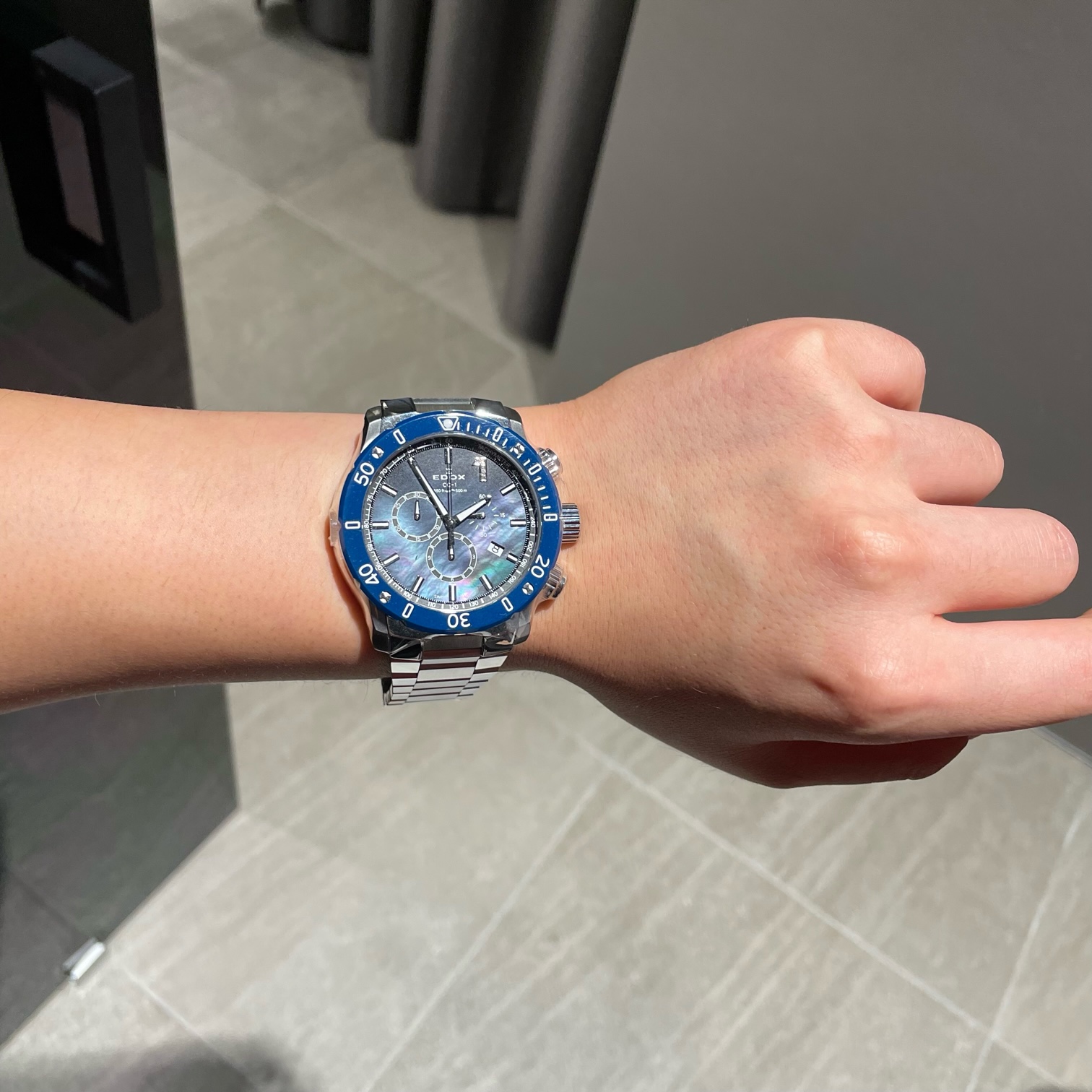 エドックス　EDOX　時計　クォーツ　腕時計　日本限定　ジャパンエディション　かっこいい　セラミック　サファイアクリスタル　ダイバーズ　45mm 　ダイアモンド