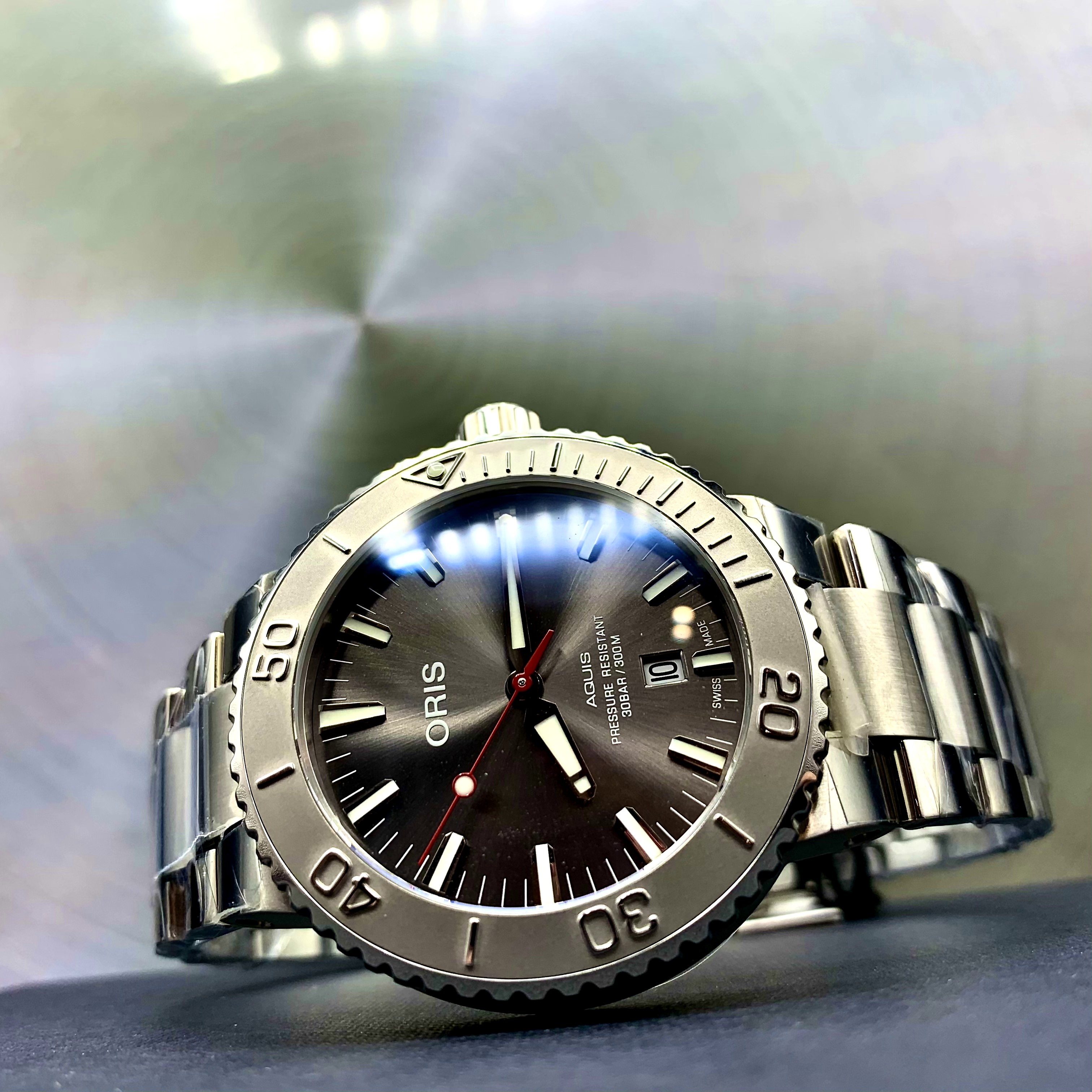 Oris Aquis デイト ORIS　　ダイバーズウォッチ　高級時計　オリス　メンズ腕時計　 01 733 7730 4153-07 8 24 05PEB　石川　金沢　北陸　機械式時計　腕時計