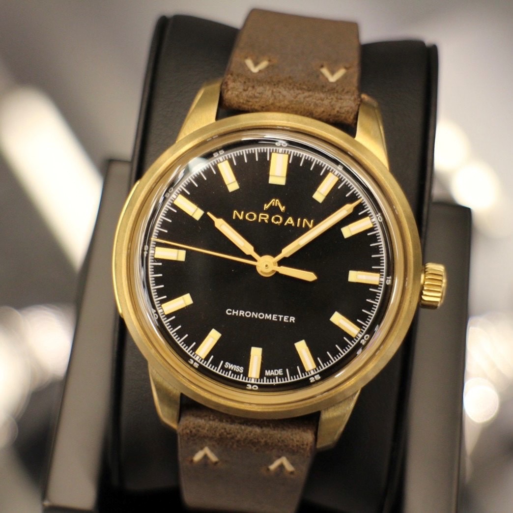 ノルケイン　時計　腕時計　かっこいい　ブロンズ　機械式時計　スイス
