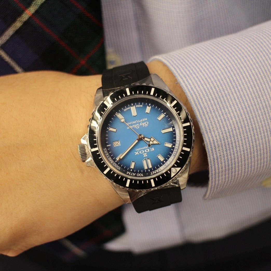 EDOX　時計　腕時計　かっこいい　機械式腕時計　ダイバーズ　プレゼント　記念日