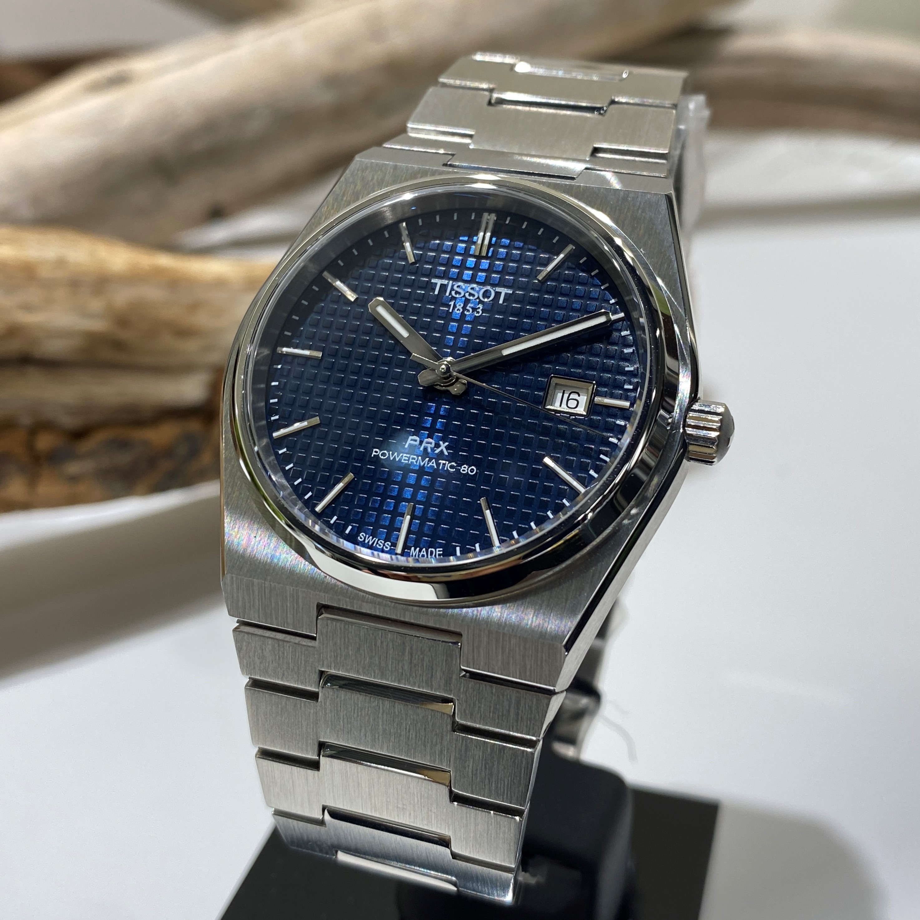 【並行輸入品】【Aランク】TISSOT ティソ PRX オートマティック T137.407.11.041.00 ブルー文字盤【ISEYA】