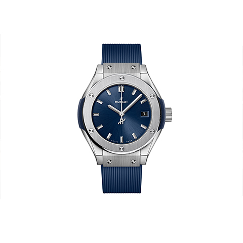 591.NX.7170.RX　CLASSIC FUSION TITANIUM BLUE　クラシック・フュージョン チタニウム ブルー　ウブロ　婦人　婦人時計　レディース　レディースウォッチ　高級時計　Ladies時計　レディースモデル　横浜髙島屋　高島屋横浜　横浜高島屋　高島屋横浜　yokohamatakashimaya takashimayayokohama yokohama ヨコタカ　横浜駅　横浜　横浜西口　ヨコハマタカシマヤ　タカシマヤ　時計売場　時計　正規品　正規販売店　神奈川県