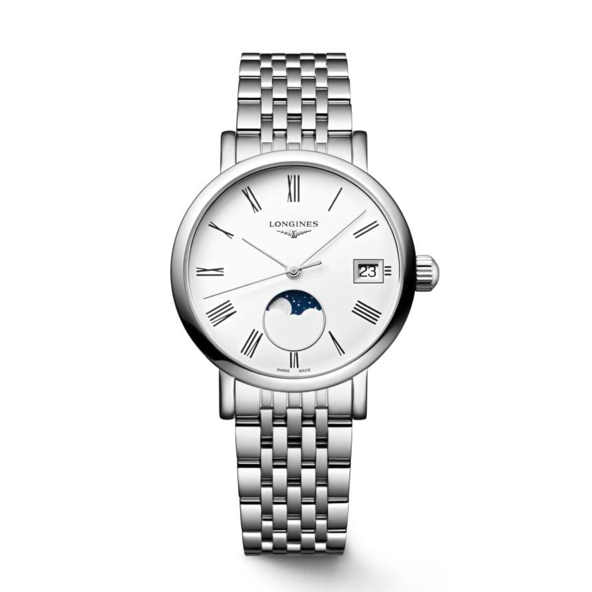 L4.330.4.11.6 ELEGANT COLLECTION MOONPHASE エレガント コレクション ムーンフェイズ ロンジン　LONGINES  婦人　婦人時計　レディース　レディースウォッチ　腕時計　高級時計　Ladies時計　レディースモデル　横浜髙島屋　高島屋横浜　横浜高島屋　高島屋横浜　yokohamatakashimaya takashimayayokohama yokohama ヨコタカ　横浜駅　横浜　横浜西口　ヨコハマタカシマヤ　タカシマヤ　時計売場　時計　正規品　正規販売店　神奈川県