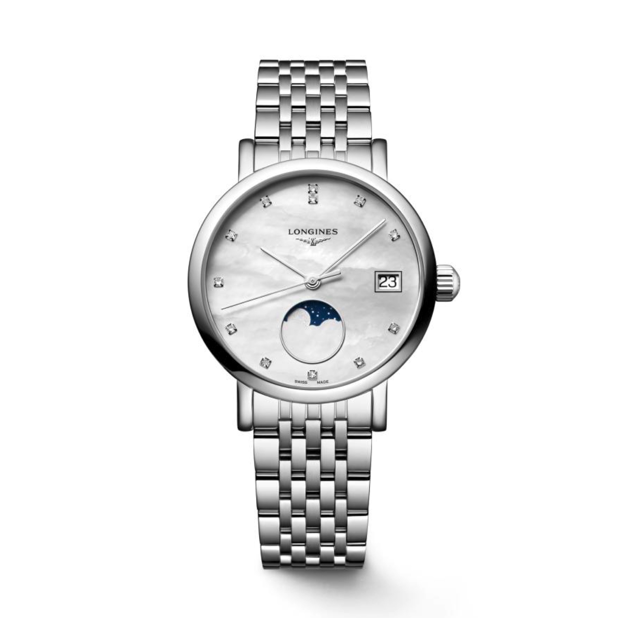 L4.330.4.87.6 ELEGANT COLLECTION MOONPHASE エレガント コレクション ムーンフェイズ ロンジン　LONGINES  婦人　婦人時計　レディース　レディースウォッチ　腕時計　高級時計　Ladies時計　レディースモデル　横浜髙島屋　高島屋横浜　横浜高島屋　高島屋横浜　yokohamatakashimaya takashimayayokohama yokohama ヨコタカ　横浜駅　横浜　横浜西口　ヨコハマタカシマヤ　タカシマヤ　時計売場　時計　正規品　正規販売店　神奈川県