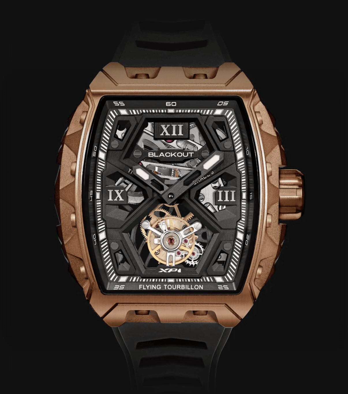 XP1 Tourbillon Titanium Rose Gold / BOXP1TBTIRGLTD  BLACKOUT WATCHES