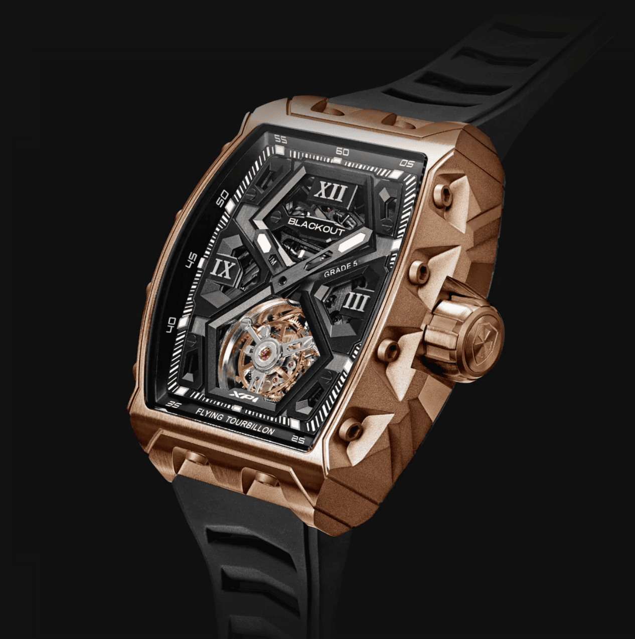 XP1 Tourbillon Titanium Rose Gold / BOXP1TBTIRGLTD  BLACKOUT WATCHES