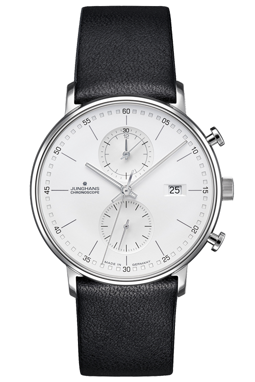 JUNGHANS（ユンハンス）は、1861年創業のドイツ・シュランベルクに本拠を構える名門時計ブランド。バウハウスの精神を継承し、機能美と合理性を極めたデザインで世界中の時計愛好家を魅了してきました。シンプルでありながら独自の存在感を放つマックス・ビルをはじめ、フォーム、マイスター、1972シリーズなど、多彩なコレクションに共通するのは“ドイツらしい誠実なものづくり”への徹底したこだわり。精密なムーブメントと洗練された造形が調和するユンハンスの腕時計は、世代を超えて長く愛される機械式腕時計です。東京でユンハンスの時計をお探しなら、正規販売店・阪急メンズ東京 FORTUNE TIMEへ。都内でも有数の充実した展示数を誇り、クラシックからモダンまで幅広いラインナップをご覧いただけます。
