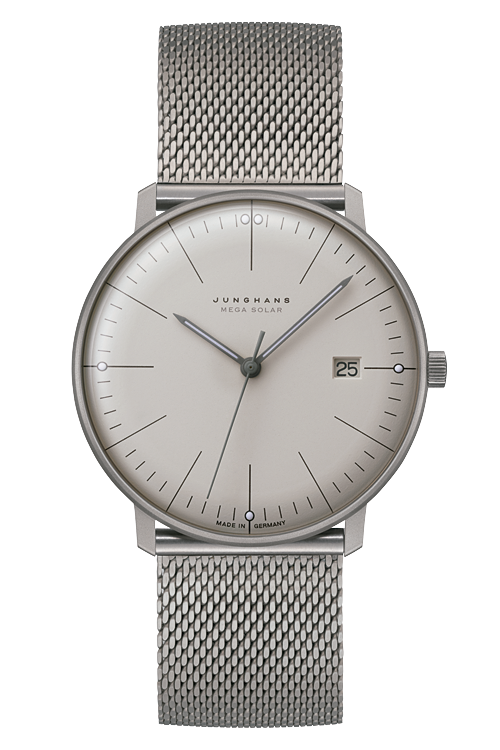 max bill mega solar　059 2022 46シンプルで調和のとれたデザインが魅力のJUNGHANS（ユンハンス）の腕時計は、ペアウォッチとしても人気。マックス・ビルやフォームなど、男女問わず着けやすいデザインが揃い、結婚記念日やペアギフトにも最適です。飾らない美しさと温もりある造形が、ふたりの時間を静かに刻み続けます。ドイツが誇るクラフツマンシップを感じる上質な一本をお探しなら、東京・阪急メンズ東京 FORTUNE TIMEへ。正規販売店ならではの豊富な知識と丁寧な対応で、心に残るペアウォッチをご提案します。