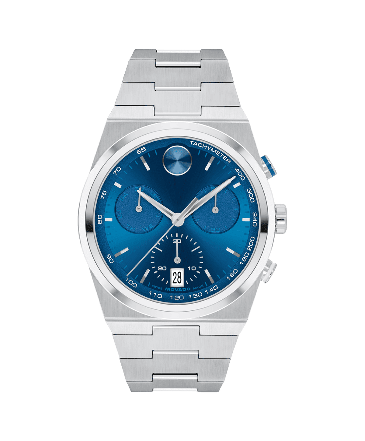 「モバード BOLD QUEST B3601199.8107S」は、スイスの名門時計ブランドMOVADO（モバード）による2025年春の新作で、アイコニックなシングルドットデザインを現代的に再解釈したモデルです。ステンレススチール製の42mmケースと一体型ブレスレットが特徴で、サテンとポリッシュの仕上げが施されたリンクにより、スポーティでありながら上品な印象を与えます。ダイアルには、12時位置にブランドの象徴であるシングルドットが配置され、サンレイ仕上げの文字盤とゴドロン装飾が施されたポリッシュリングが、控えめながらも大胆な存在感を放ちます。ムーブメントにはスイス製クォーツを採用し、5気圧防水性能を備え、日常生活での使用にも適しています。また、風防にはミネラルガラスを使用し、耐久性と視認性を確保しています。このモデルは、モバードの歴史的なコレクションにインスパイアされつつ、現代的なデザインと技術を融合させた「BOLD QUEST」コレクションの一部であり、洗練されたデザインと高い実用性を兼ね備えたタイムピースとして、時計愛好家やファッションに敏感なユーザーに最適です。公式販売店や正規取扱店での購入が可能で、専