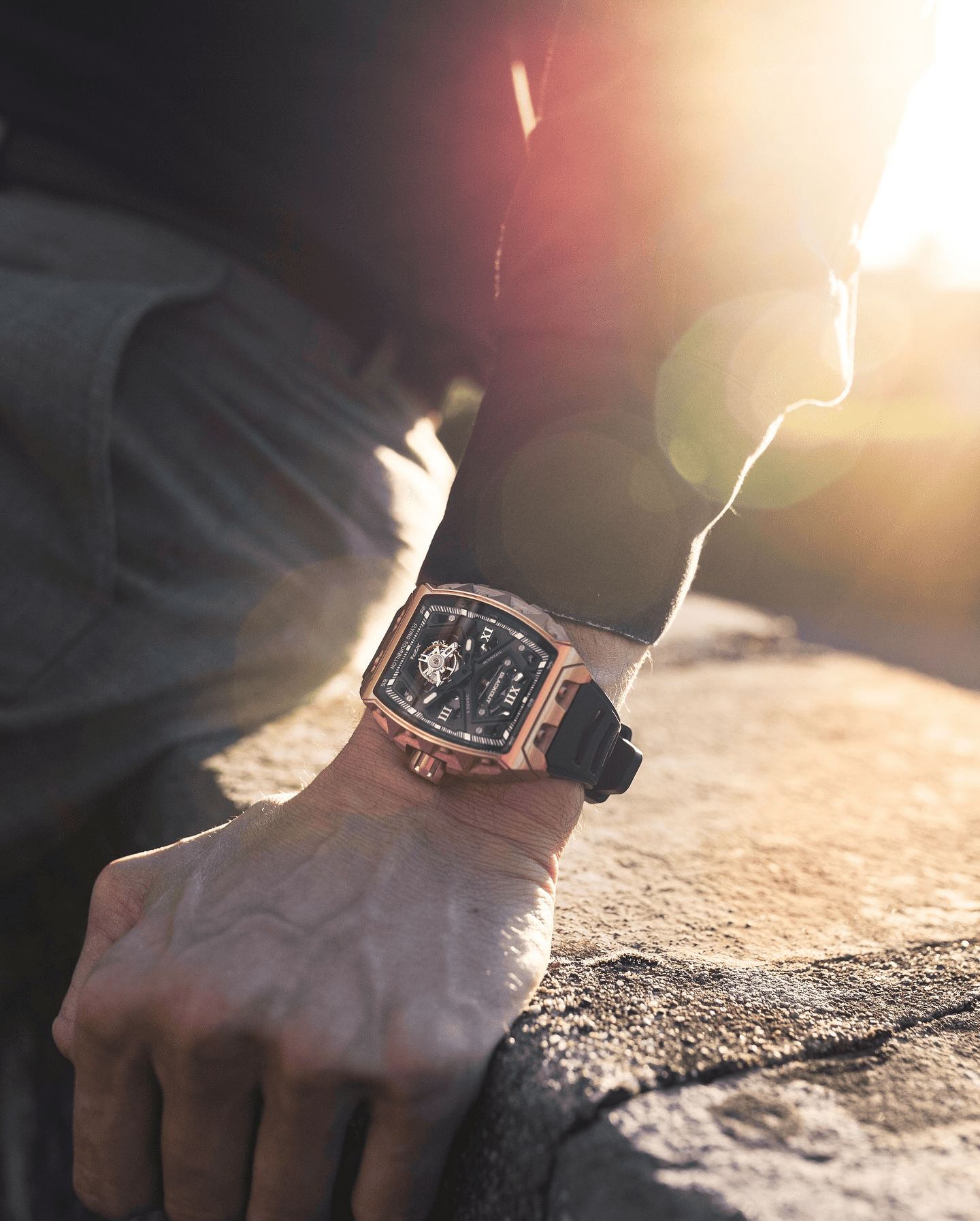 XP1 Tourbillon Titanium Rose Gold / BOXP1TBTIRGLTD  BLACKOUT WATCHES