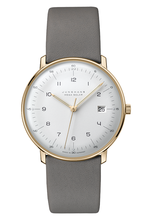 59 7324 02　JUNGHANS（ユンハンス）は、1861年創業のドイツ・シュランベルクに本拠を構える名門時計ブランド。バウハウスの精神を継承し、機能美と合理性を極めたデザインで世界中の時計愛好家を魅了してきました。シンプルでありながら独自の存在感を放つマックス・ビルをはじめ、フォーム、マイスター、1972シリーズなど、多彩なコレクションに共通するのは“ドイツらしい誠実なものづくり”への徹底したこだわり。精密なムーブメントと洗練された造形が調和するユンハンスの腕時計は、世代を超えて長く愛される機械式腕時計です。東京でユンハンスの時計をお探しなら、正規販売店・阪急メンズ東京 FORTUNE TIMEへ。都内でも有数の充実した展示数を誇り、クラシックからモダンまで幅広いラインナップをご覧いただけます。