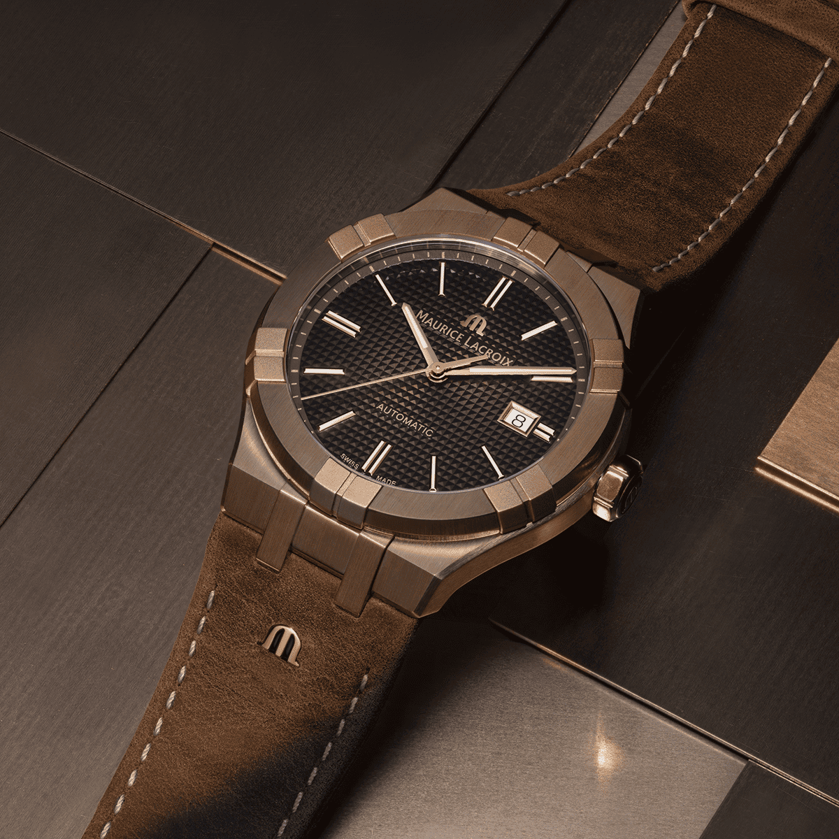 AIKON AUTOMATIC BRONZE　AI6008-BRZ01-730-3　限定モデル　MAURICE LACROIX  モーリスラクロア　