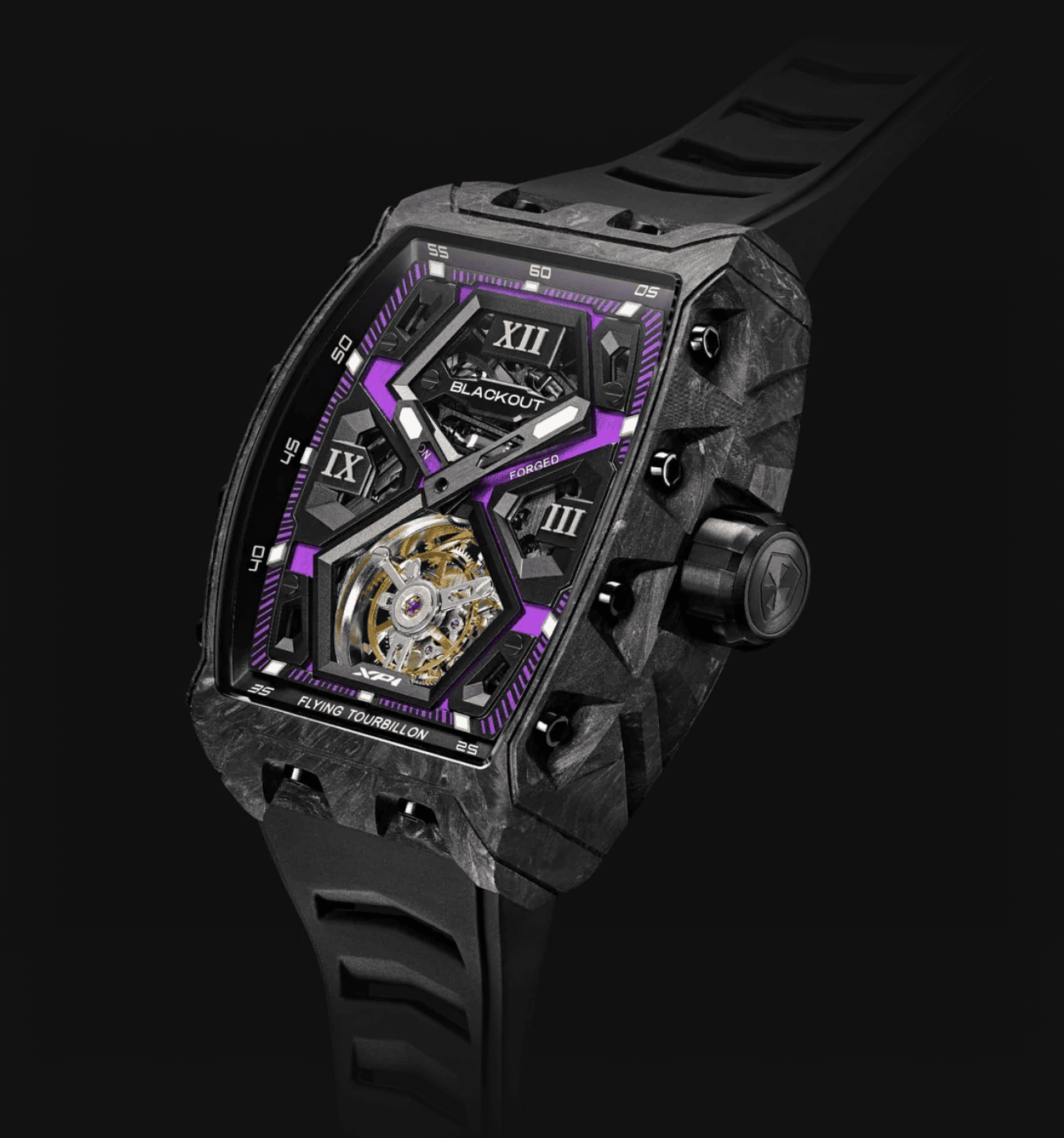 XP1 Tourbillon LT Black / BOXP1TBLTCUV「BLACKOUT WATCHES XP1 Tourbillonが登場｜初めてのトゥールビヨンでも安心できるデザインとクオリティ」