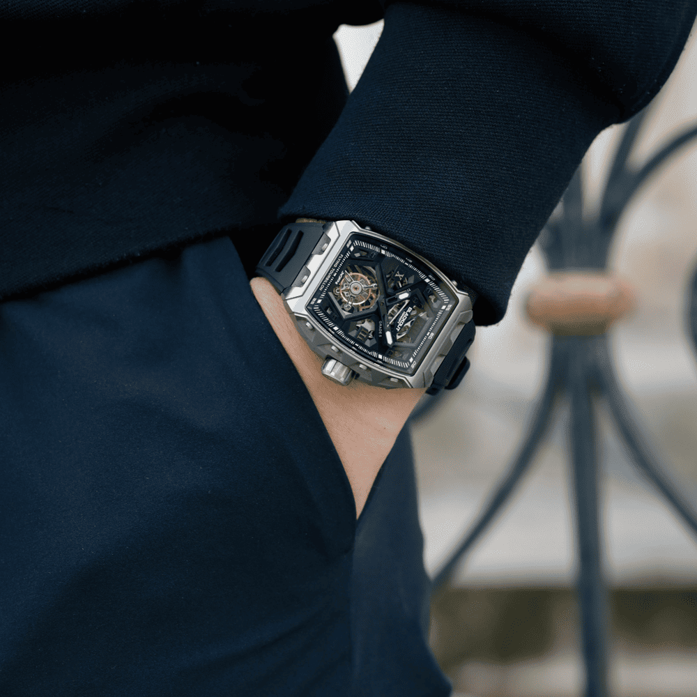 BLACKOUT WATCHES XP1 Tourbillon Titanium Black / BOXP1TBTIBK「BLACKOUT WATCHES XP1 Tourbillonが日本に登場｜初めての高級時計としても選びやすい価格とルックスが魅力」