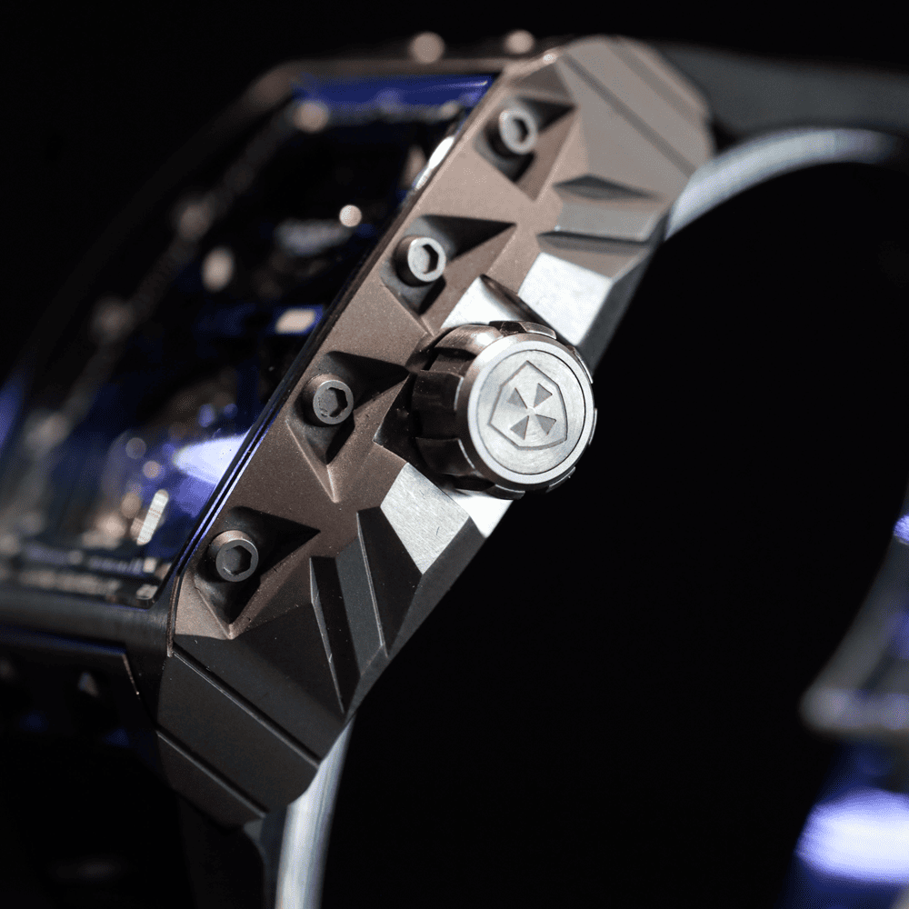 BLACKOUT WATCHES XP1 Tourbillon Titanium Black / BOXP1TBTIBK「BLACKOUT WATCHESが阪急メンズ東京で日本初上陸｜高級感のあるトゥールビヨンが驚きの価格で手に入る」