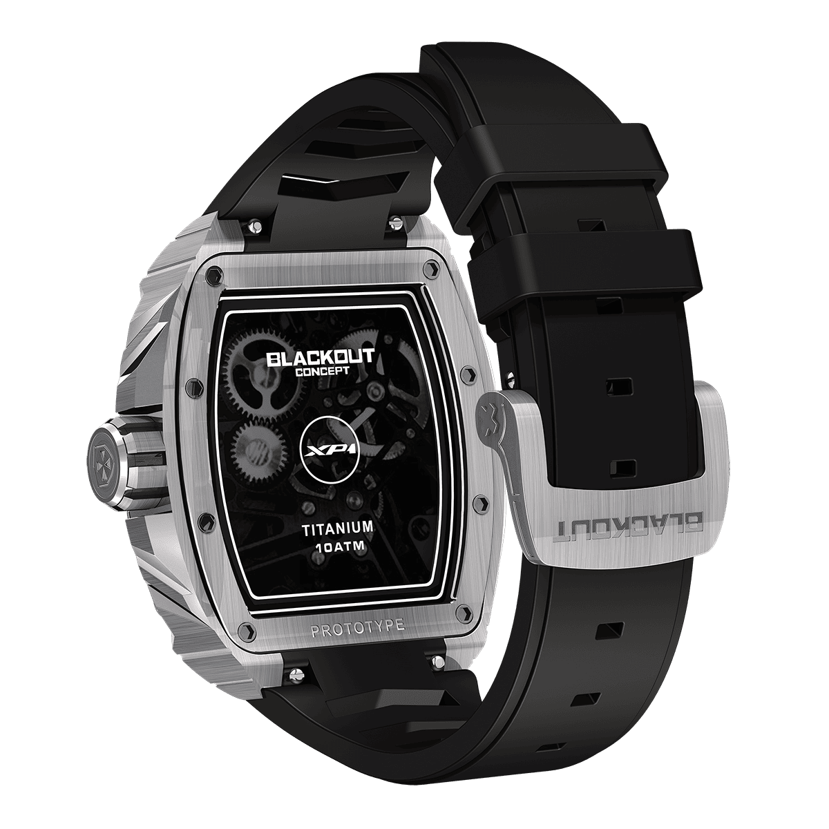 BLACKOUT WATCHES  XP1 Tourbillon Titanium Orange / BOXP1TBTIOR「日本初登場のBLACKOUT WATCHES｜デザイン性抜群のスイス製トゥールビヨンが若年層から注目を集める」