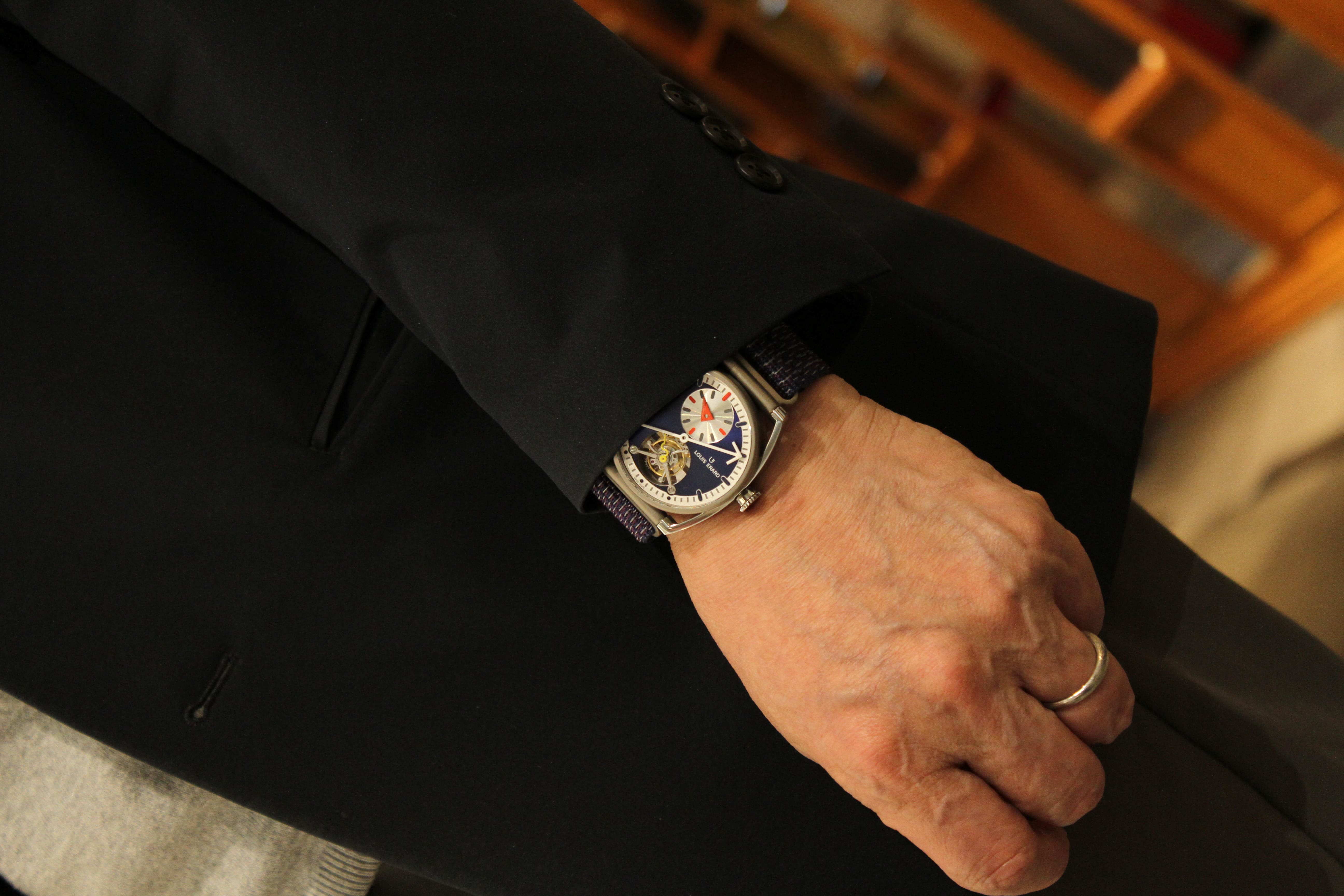 Louis Erard ×Alain Silberstein Hall of Fame Collection Regulator Tourbillon Blue LE89356TT05BTT90