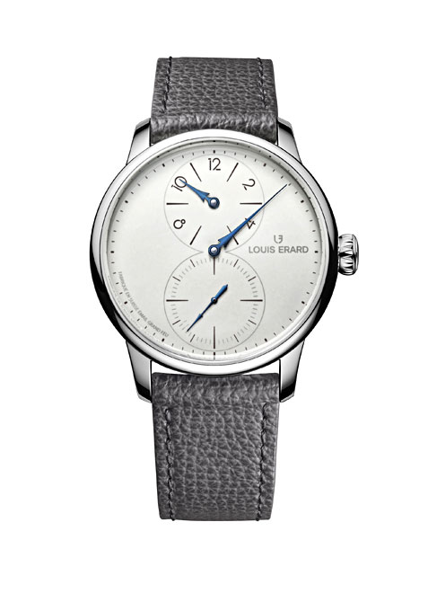 Louis Erard（ルイ・エラール）のエクセレンス リミテッドエディション レギュレーター グラン・フー エナメル（LE85248AA54BVA153）は、スイスの伝統的なグラン・フー エナメル技法で仕上げられたダイアルを持つ、世界限定99本の自動巻き腕時計。12時位置の時表示、中央の分表示、6時位置の秒表示を備えたレギュレーター仕様で、ブルースチールのモミの木型針が際立つデザイン。ステンレススチール製39mmケース、5気圧防水、シースルーバック仕様。