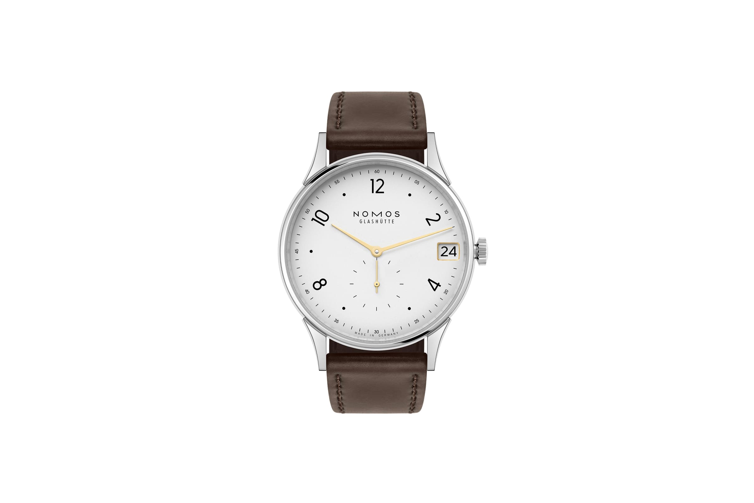 NOMOS Glashütte（ノモス・グラスヒュッテ）は、ドイツ・ザクセン州グラスヒュッテに拠点を置く機械式腕時計ブランド。バウハウスの精神を受け継ぐミニマルなデザインと、自社製キャリバーによる高い精度が魅力です。シンプルながらも緻密な造形美と、日常に寄り添う使いやすさを両立。ドイツ時計らしい合理性と温もりを兼ね備えた、知的で上質なタイムピースとして世界中の時計愛好家から支持されています。東京でNOMOSをお探しなら、阪急メンズ東京FORTUNE TIMEへ。都内でも有数の展示数を誇る正規販売店として、人気シリーズの豊富なラインナップをご覧いただけます。