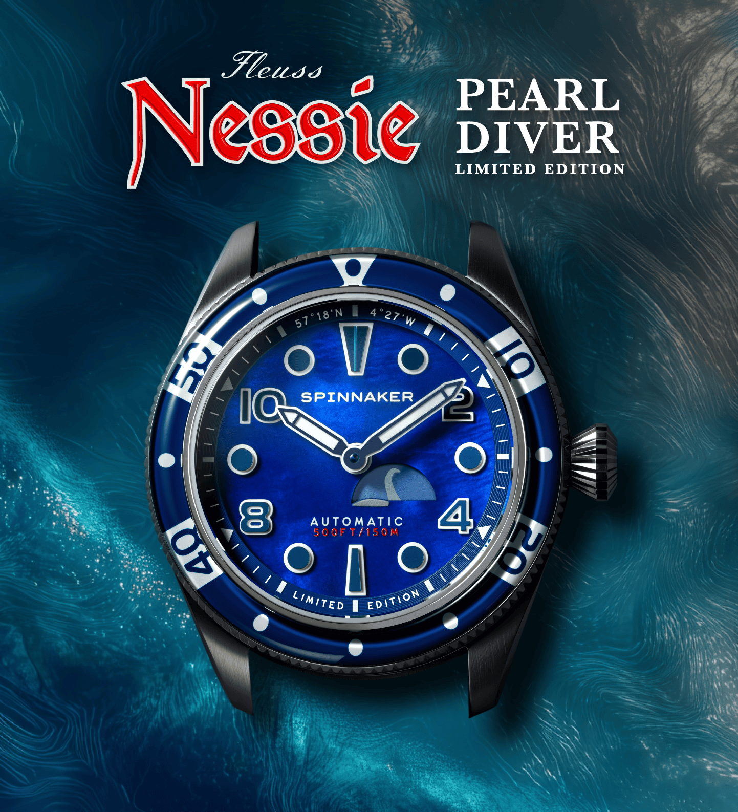 FLEUSS Nessie Pearl Diver　SP-5168-01　スピニカー　SPINNAKER