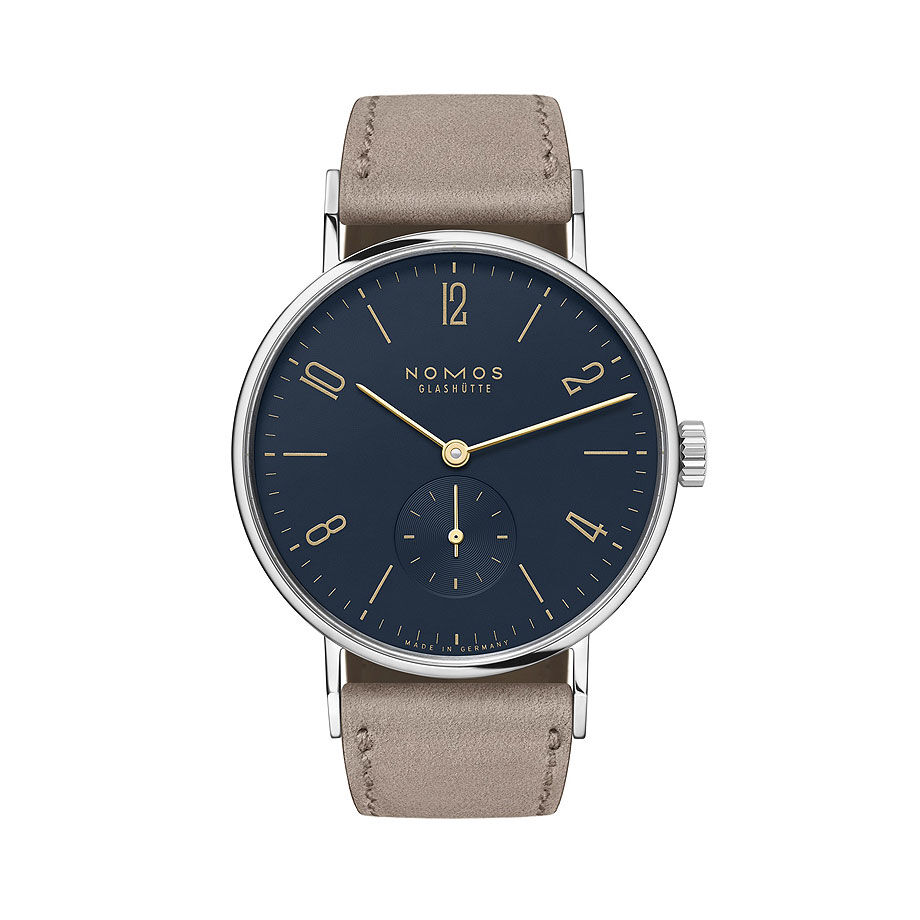 NOMOS Glashütte（ノモス グラスヒュッテ）Tangente（タンジェント）シリーズのペアウォッチ向け機械式腕時計。バウハウス由来の極めてシンプルで均整の取れた文字盤と細身のラグがペアで揃えると美しく調和し、クリスマスギフトとしても喜ばれる控えめで永続的なデザイン。複数サイズ展開によりカップルでの着用にも適し、長く使える一生物の腕時計としておすすめ。