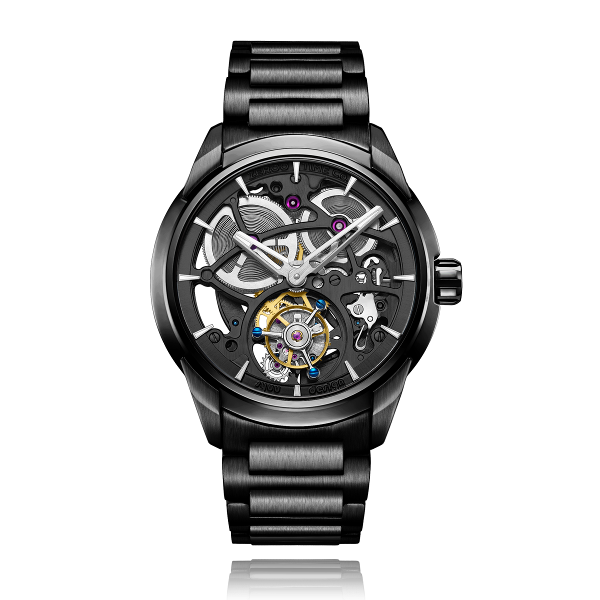 ZEROO T3 THE LEO AUTOMATIC SKELETON TOURBILLON ZT003BBK