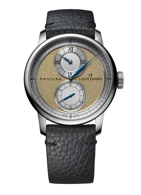 エクセレンス レギュレーター リミテッドエディション  Louis Erard×Massena LAB LE85237AA75BVA103 Louis Erard（ルイ・エラール）は、1929年にスイス・ジュラ山脈で創業した独立系時計ブランド。スイス伝統の時計製造を継承しながら、象徴的な“レギュレーター表示”や、コラボレーションによる革新的デザインを多数送り出すクリエイティブな高級機械式腕時計ブランドです。丁寧な仕上げとクラフツマンシップを重視しつつ、実直な価格設定で本格的な機械式時計の魅力を広く届ける姿勢が世界の時計愛好家から支持されています。個性と伝統を併せ持つタイムピースを探す方に最適で、コレクションの１本目にも、次のステップにも選ばれるブランド。東京でルイ・エラールを探すなら、阪急メンズ東京 FORTUNE TIMEへ。正規販売店として定番モデルから最新コラボレーションモデルまで幅広いラインナップをご覧いただけます。