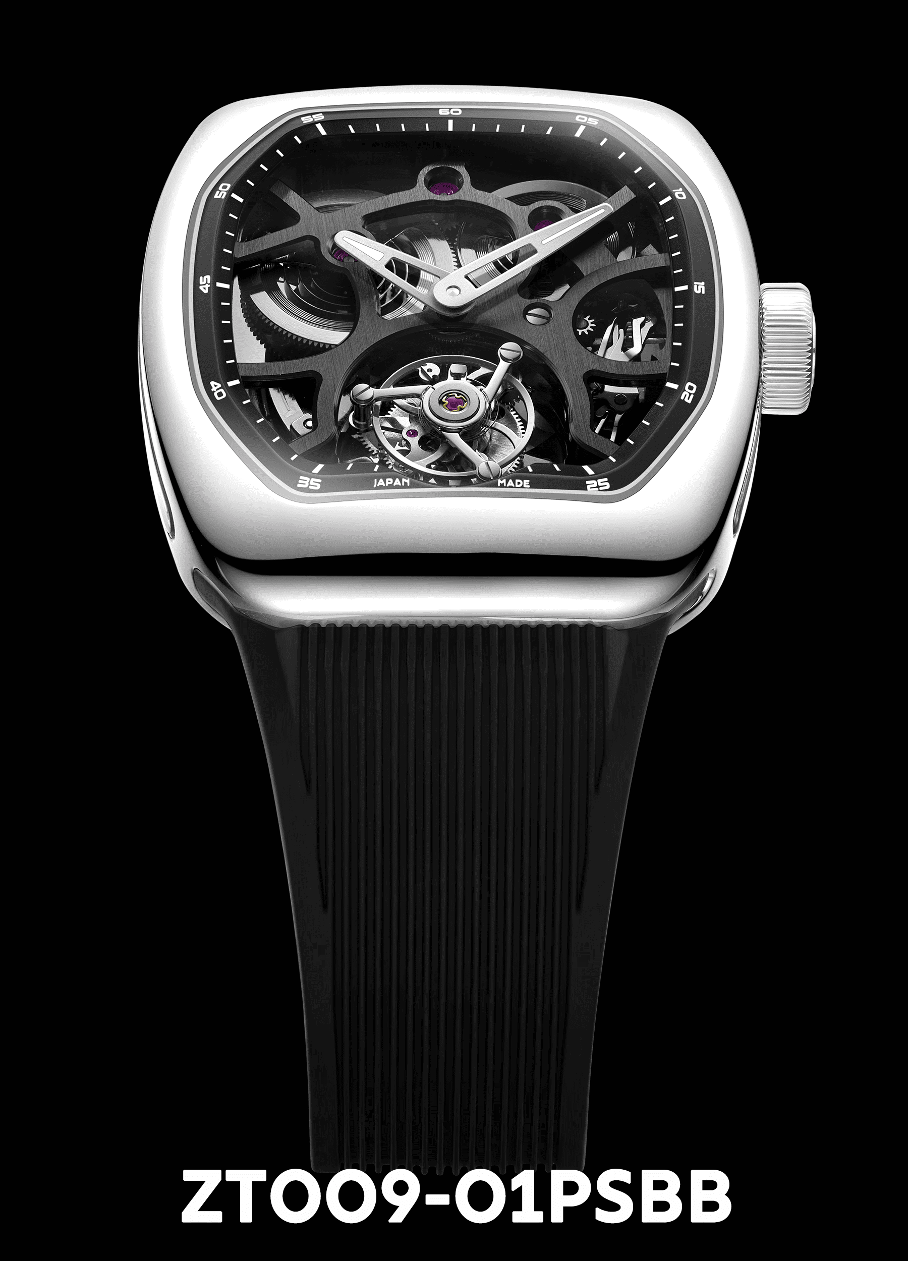 ZEROO T9-01 UFO FULL SKELETON AUTOMATIC TOURBILLON 品番 ZT009-01PSBB