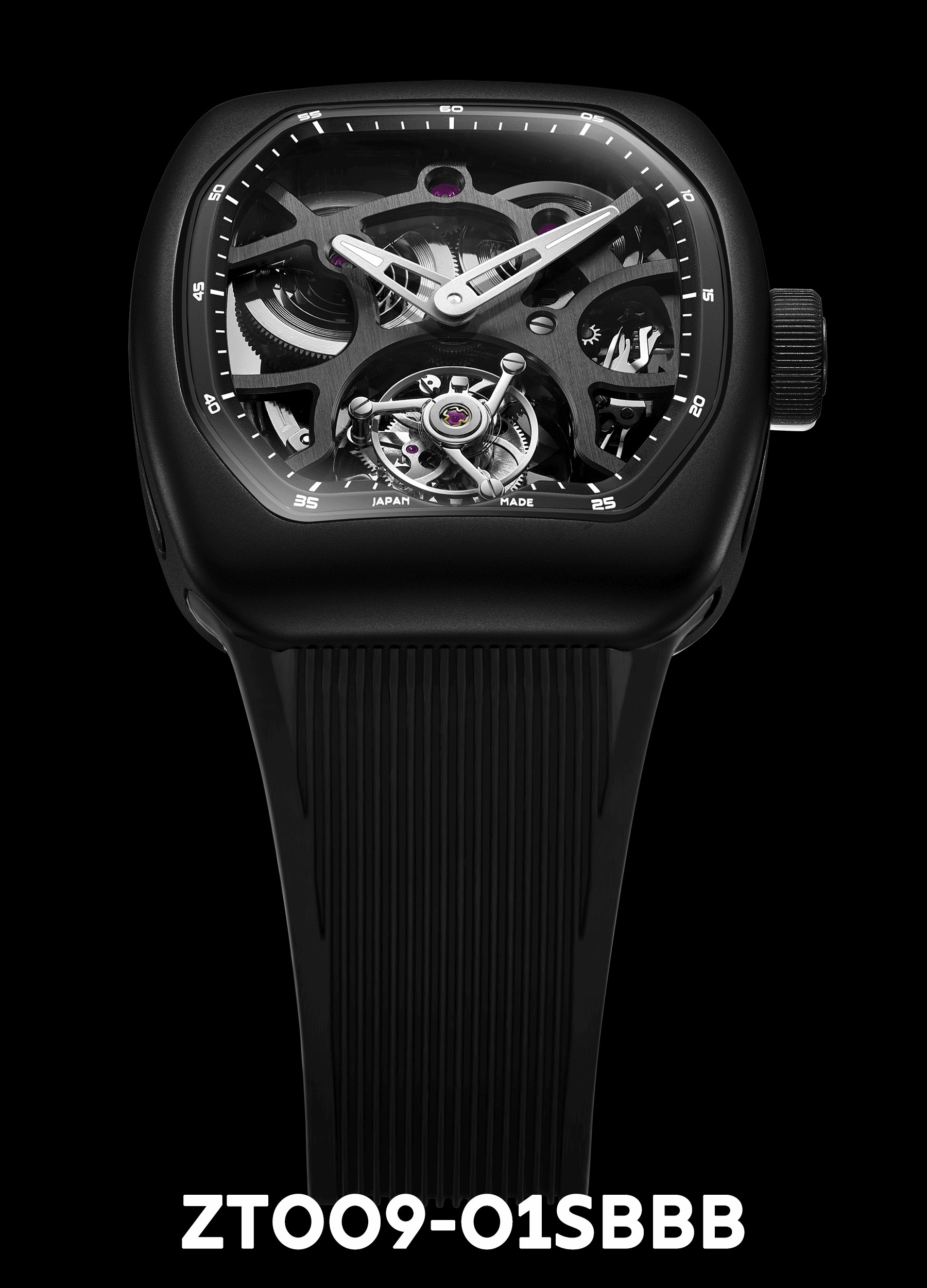 ZEROO T9-01 UFO FULL SKELETON AUTOMATIC TOURBILLON 品番 ZT009-01SBBB
