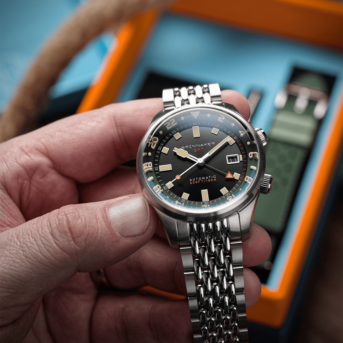 BRADNER GMT AUTOMATIC スピニカー　ダイバーズ　　SP-5121-44　SPINNAKER　機械式時計　自動巻き時計 