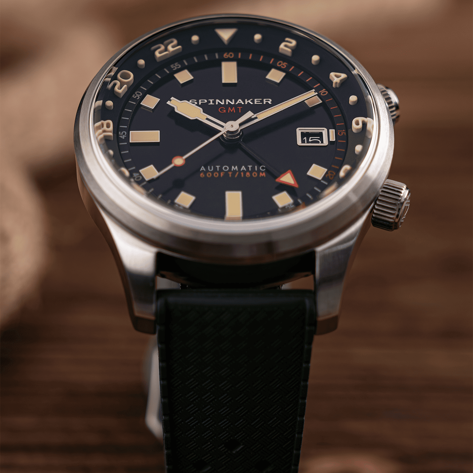 BRADNER GMT AUTOMATIC スピニカー　ダイバーズ　　SP-5121-44　SPINNAKER　機械式時計　自動巻き時計 