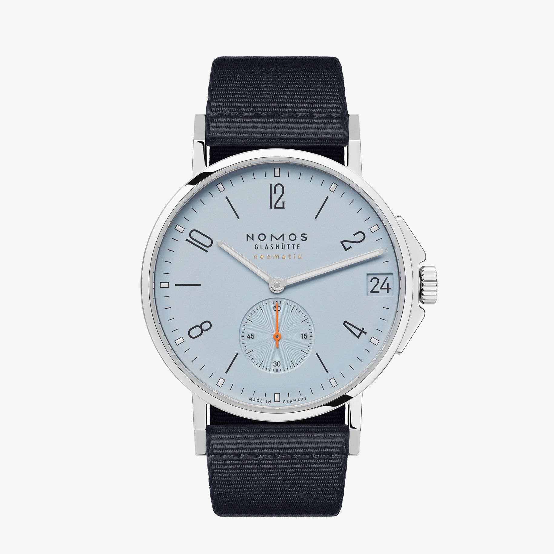 NOMOS アホイ ネオマティック 38 デイト スカイ 正面画像 NOMOSGLASHÜTTE＋FORTUNE TIME 表参道ヒルズ店