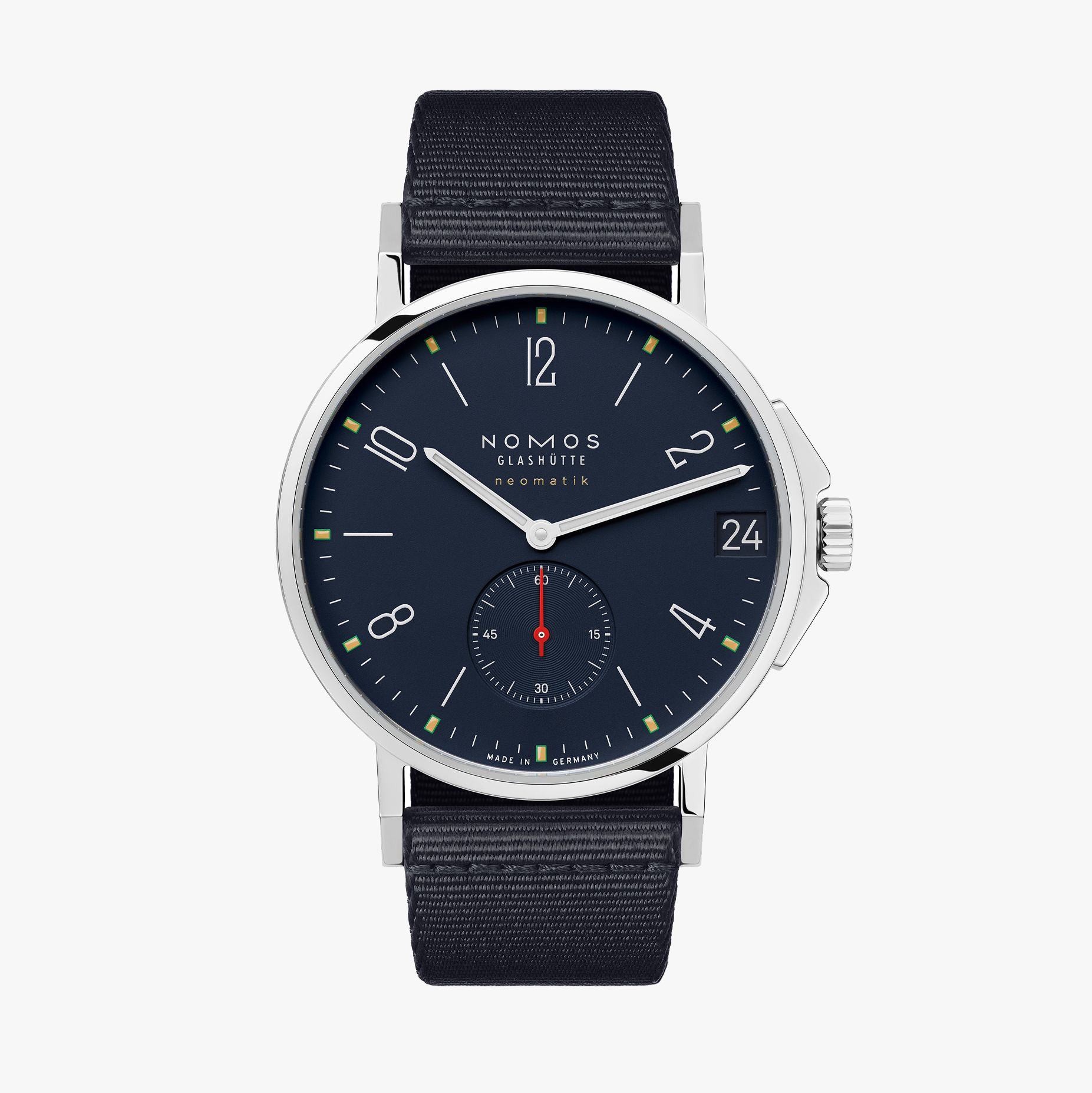 NOMOS アホイ ネオマティック 38 デイト アトランティック 正面画像 NOMOSGLASHÜTTE＋FORTUNE TIME 表参道ヒルズ店