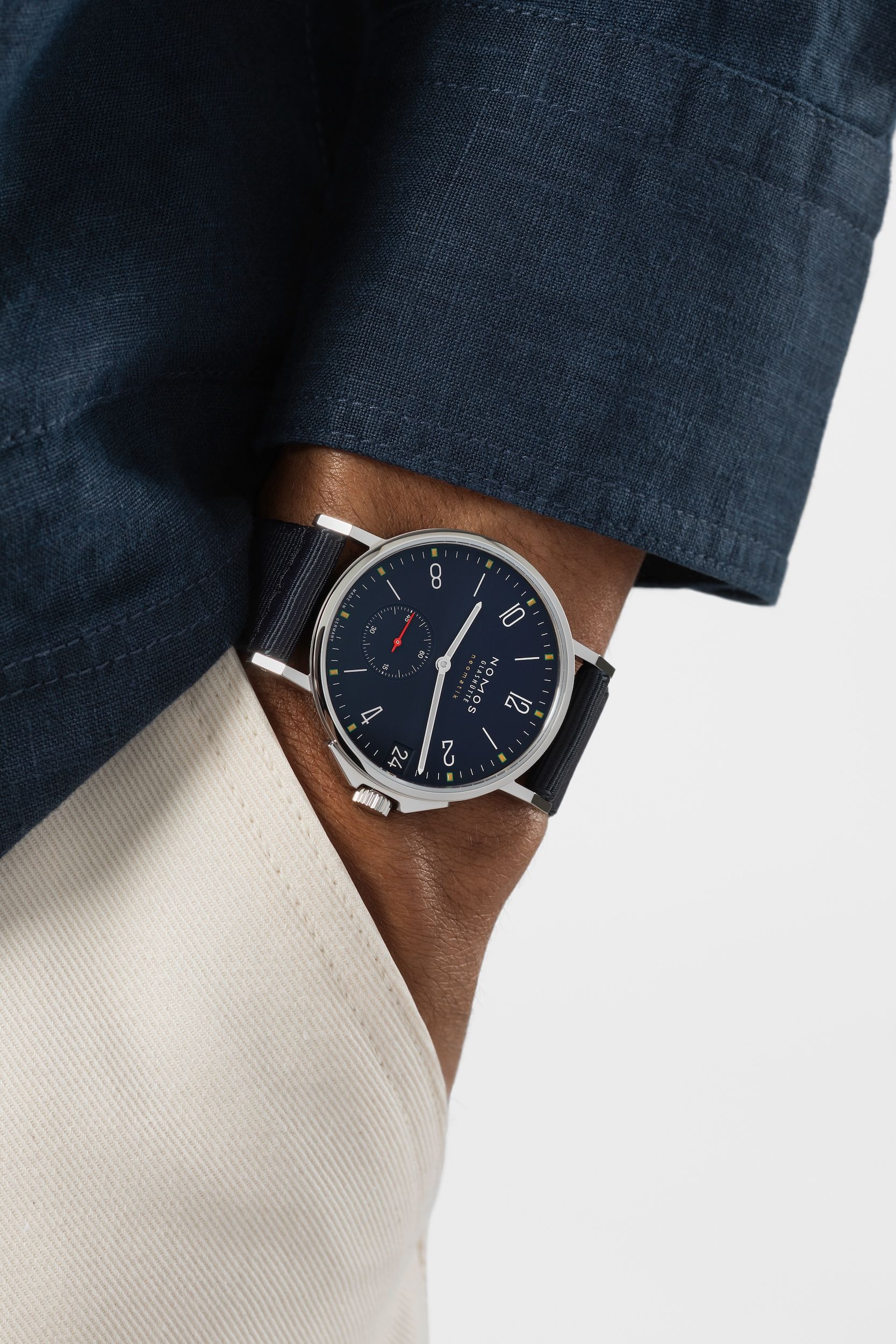 NOMOS アホイ ネオマティック 38 デイト アトランティック 着用画像 NOMOSGLASHÜTTE＋FORTUNE TIME 表参道ヒルズ店