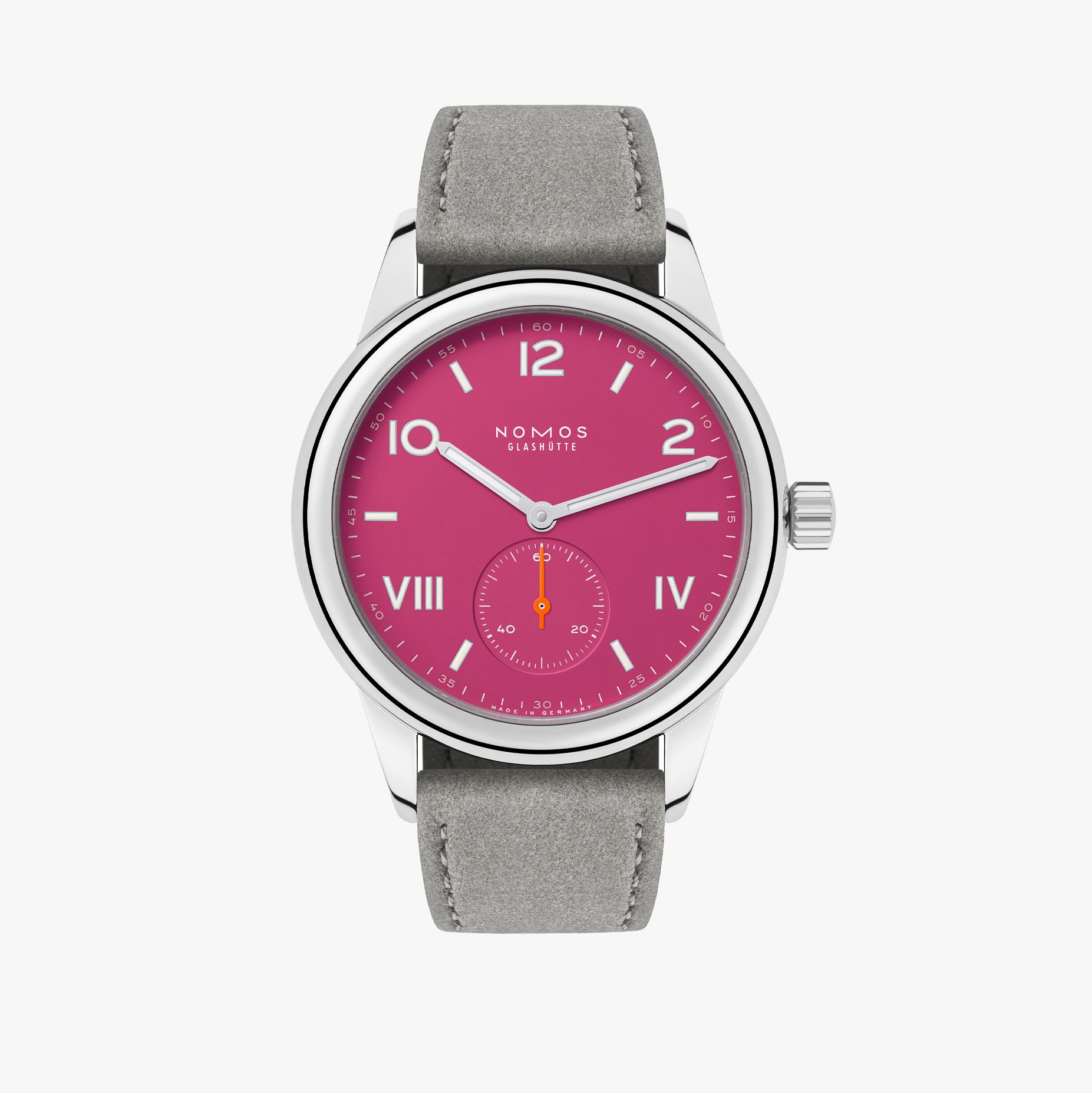 NOMOS クラブ キャンパス ディープピンク 正面画像 NOMOSGLASHÜTTE＋FORTUNE TIME 表参道ヒルズ店