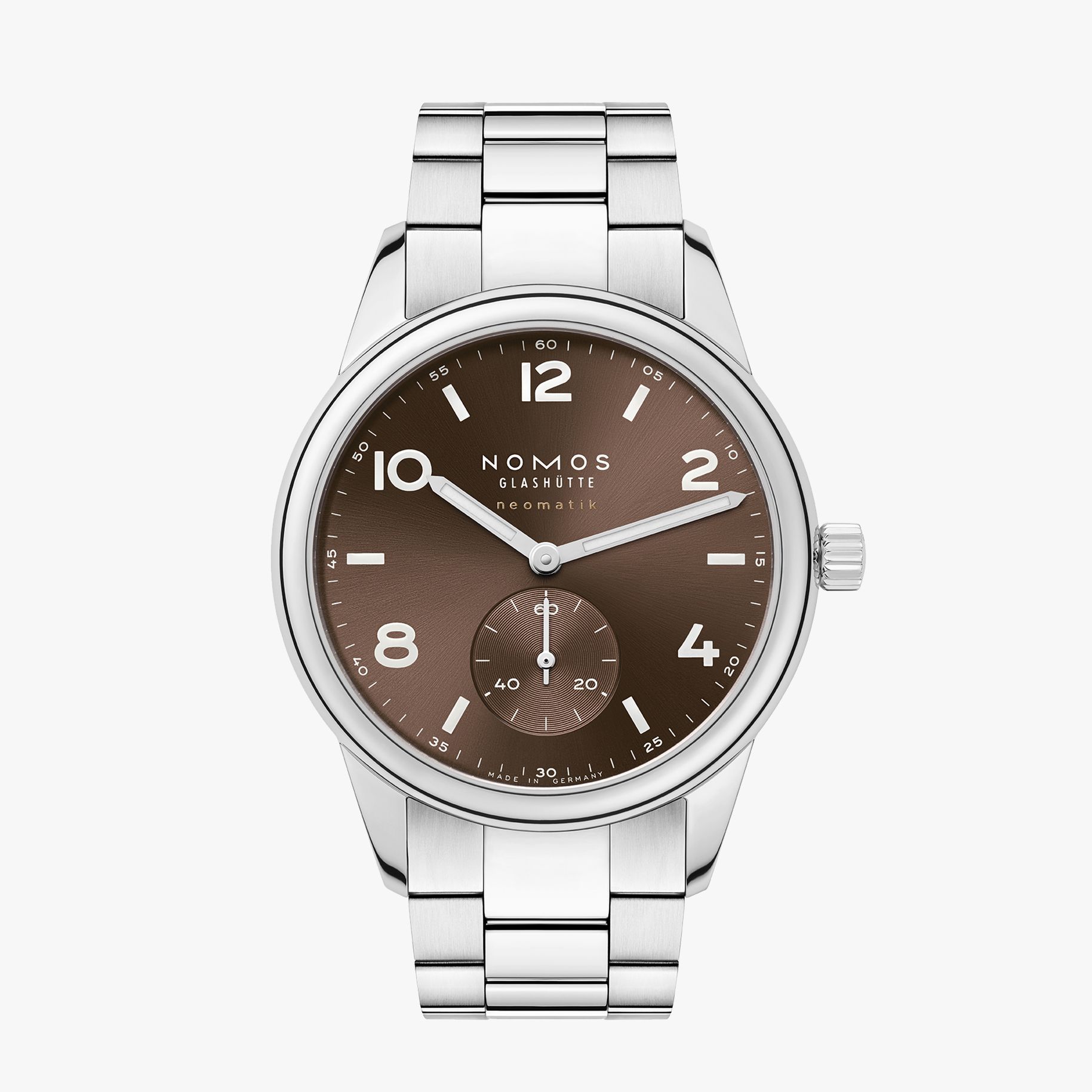 NOMOS クラブ ・スポーツ ネオマティック 39 タバコ 正面画像 NOMOSGLASHÜTTE＋FORTUNE TIME 表参道ヒルズ店