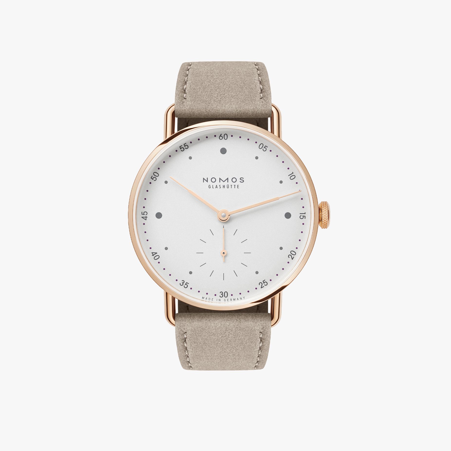 NOMOS メトロ 33 ローズゴールド 正面画像 NOMOSGLASHÜTTE＋FORTUNE TIME 表参道ヒルズ店