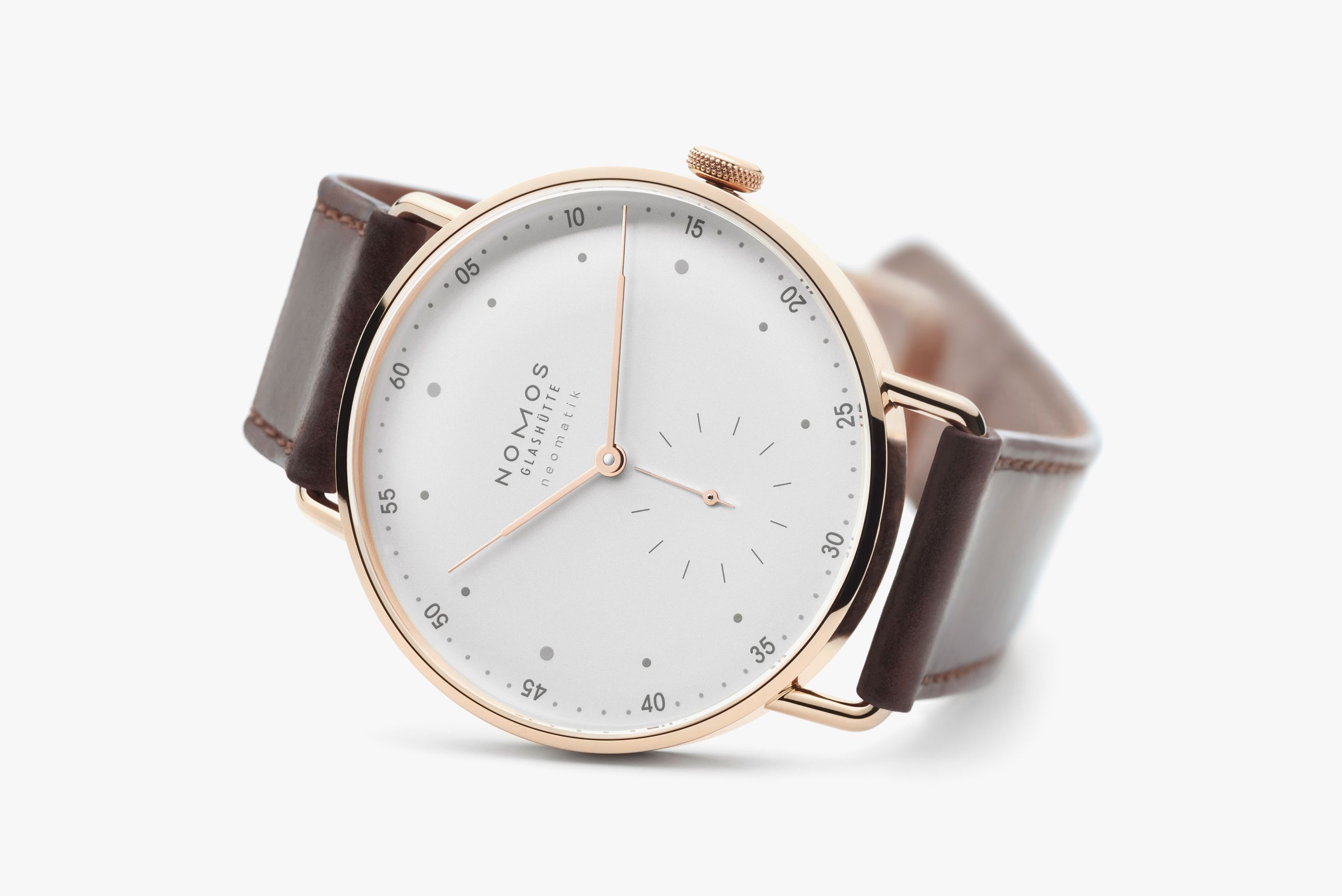 NOMOS メトロ ネオマティック 39 ローズゴールド 全体画像 NOMOSGLASHÜTTE＋FORTUNE TIME 表参道ヒルズ店