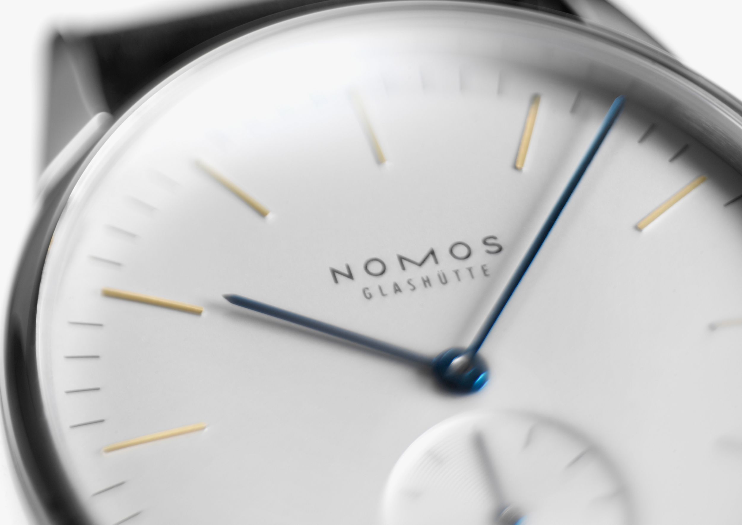 NOMOS オリオン 38 ブルーハンド ロゴ画像 NOMOSGLASHÜTTE＋FORTUNE TIME 表参道ヒルズ店
